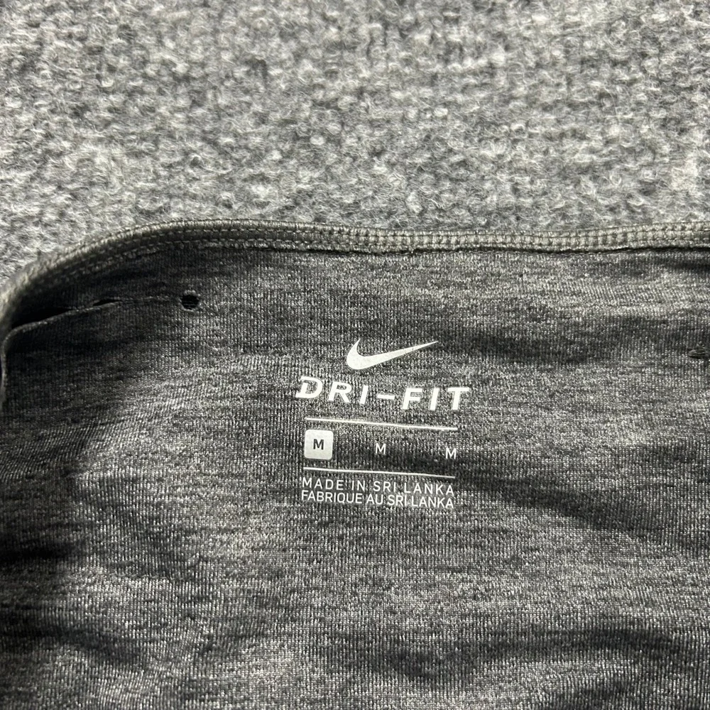 Nike Leggings Womens Size M Grey Dri-Fit Cropped Colorblock Athletic Workout